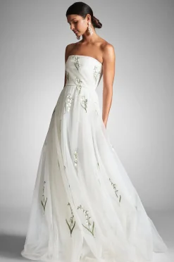 Sachin & Babi Ball Gowns|Shop By Event<Anais Gown - White/Embroidered Floral