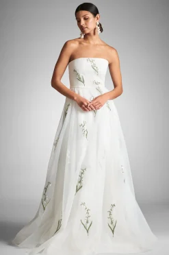 Sachin & Babi Ball Gowns|Shop By Event<Anais Gown - White/Embroidered Floral