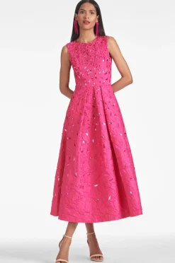 Sachin & Babi Tea-Lenght|Pink<Ashley Gown -