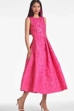 Sachin & Babi Tea-Lenght|Pink<Ashley Gown -