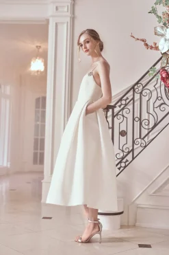 Sachin & Babi Tea Length|Bridal Shower<Audra Dress -