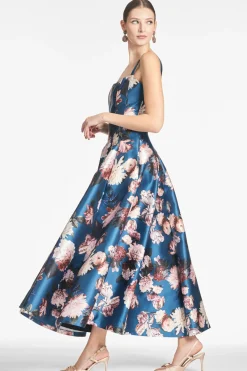 Sachin & Babi Tea-Lenght|Prints<Audrey Gown -
