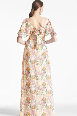 Sachin & Babi Champagne|Prints<Aurora Gown -