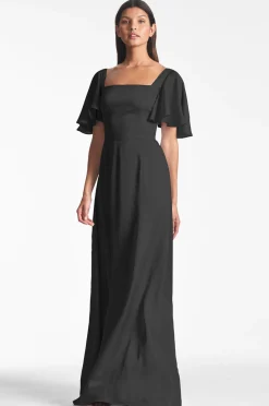 Sachin & Babi Black|Champagne<Aurora Gown -