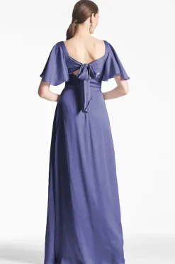 Sachin & Babi Blue|Champagne<Aurora Gown -