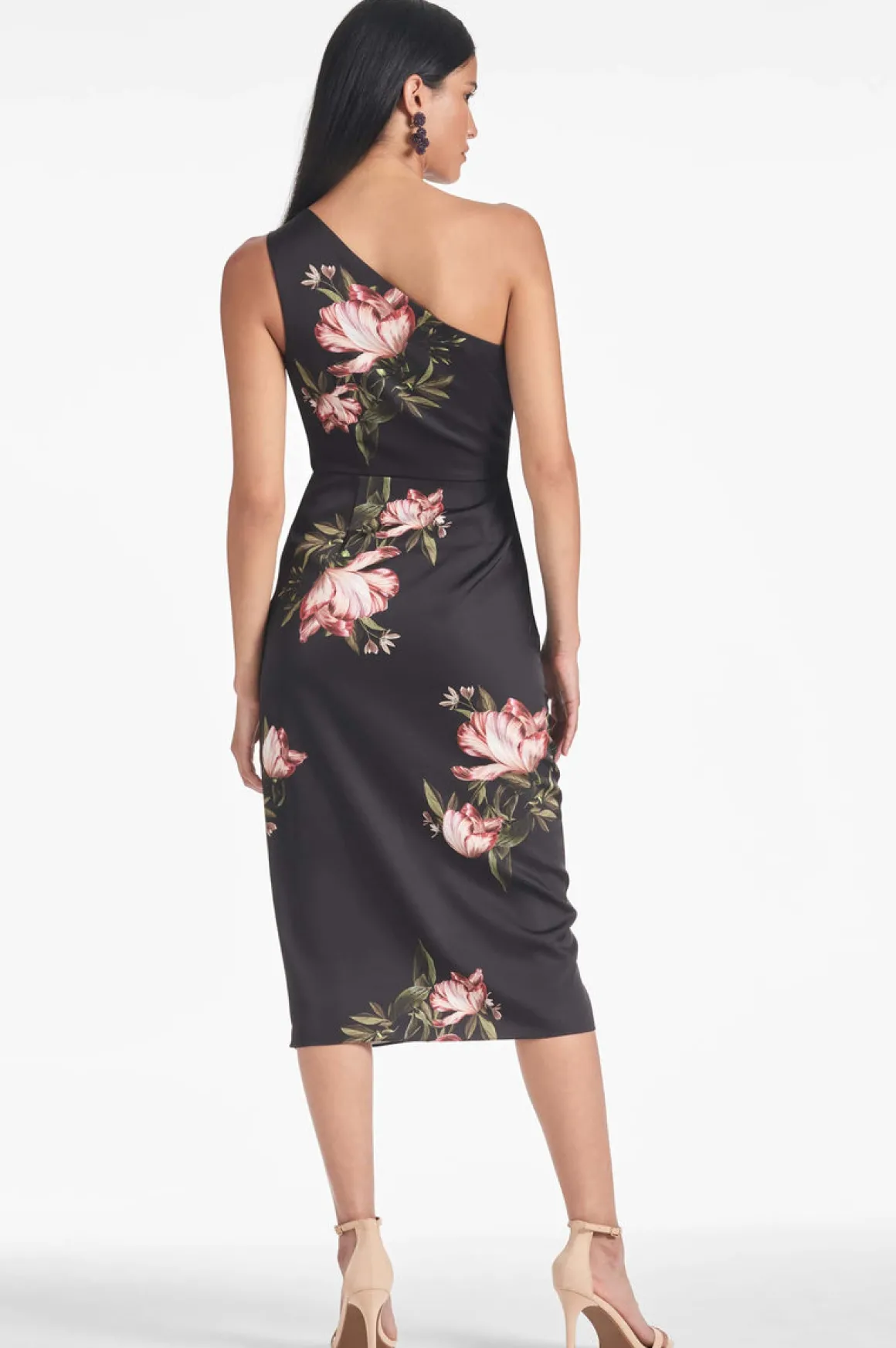 Sachin & Babi One Shoulder|Satin<Carmen Dress -