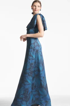 Sachin & Babi Blue|Prints<Chelsea Gown -