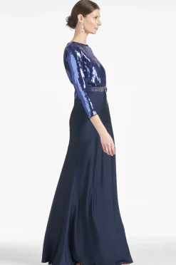 Sachin & Babi Evening|Winter<Christabel Gown - Sapphire/Midnight