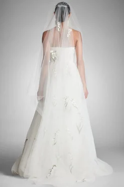 Sachin & Babi Bridal Separates<Damira Veil - White/Embroidered Floral