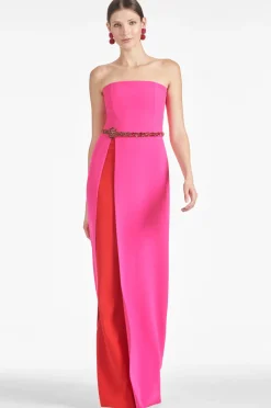 Sachin & Babi Evening|Evening<Daniella Gown - Electric Pink/Red