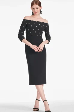 Sachin & Babi Crepe|Black<Fatima Dress -