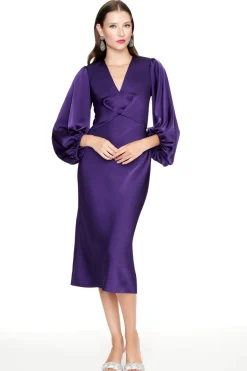Sachin & Babi Satin|Purple<Ginny Dress -