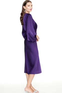 Sachin & Babi Satin|Purple<Ginny Dress -