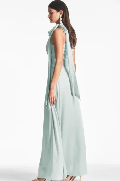 Sachin & Babi Green|Green<Kayla Gown -