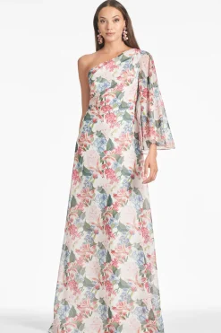 Sachin & Babi Champagne|Prints<Keely Gown -