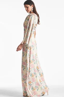 Sachin & Babi Champagne|Prints<Keely Gown -