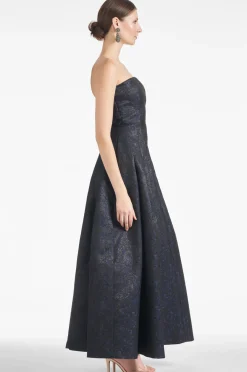 Sachin & Babi Winter|Winter<Margaux Gown - Black/Midnight