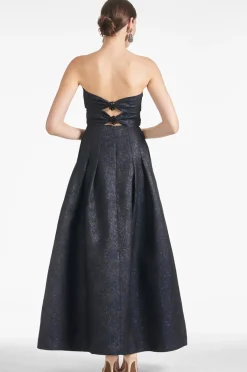 Sachin & Babi Winter|Winter<Margaux Gown - Black/Midnight