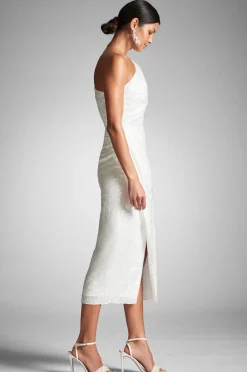 Sachin & Babi Engagement Party|Rehearsal Dinner<Phoebe Dress - Ivory Sequins