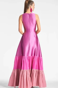 Sachin & Babi Evening|Black-Tie<Rori Gown - Fuchsia/Multi