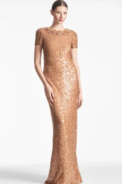 Sachin & Babi Black-Tie|Brown<Shiloh Gown -