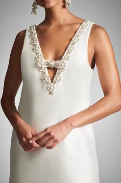 Sachin & Babi Bridal Shower|Engagement Party<Sylvie Dress - Off White