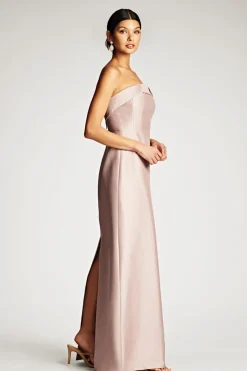 Sachin & Babi Black-Tie|Column<Tatia Gown -