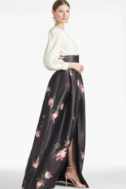 Sachin & Babi Winter|Ball Gowns<Zoe Gown - Ivory/Noir Blossom