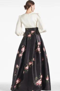 Sachin & Babi Winter|Ball Gowns<Zoe Gown - Ivory/Noir Blossom