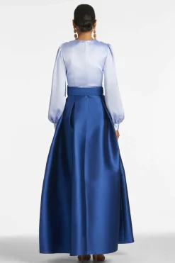 Sachin & Babi Winter|Winter<Zoe Gown - Periwinkle u0026 Eclipse