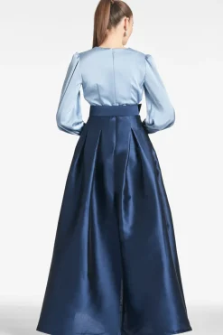 Sachin & Babi Winter|Winter<Zoe Gown - Slate/Navy